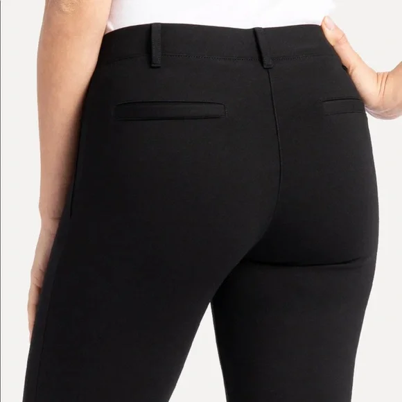 Betabrand Boot-Cut Classic Dress Pant Yoga Pants (Black) - Picture 2 of 12